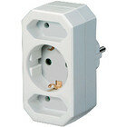 Stopcontact Splitter 1 x Schuko / 2 x Euro Wit