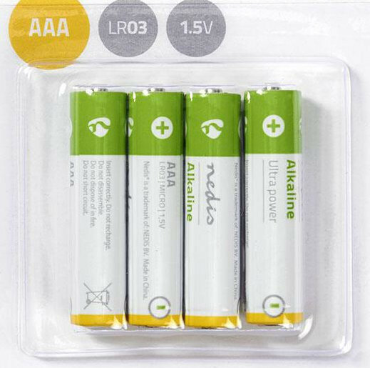 Alkaline batterij AAA | 1,5 V | 4 stuks