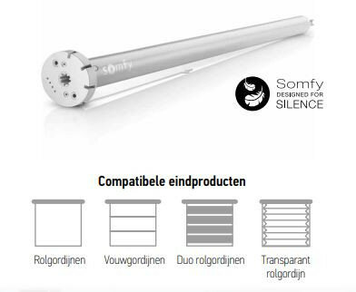 Sonesse 28 RS Li-Ion buismotor Somfy