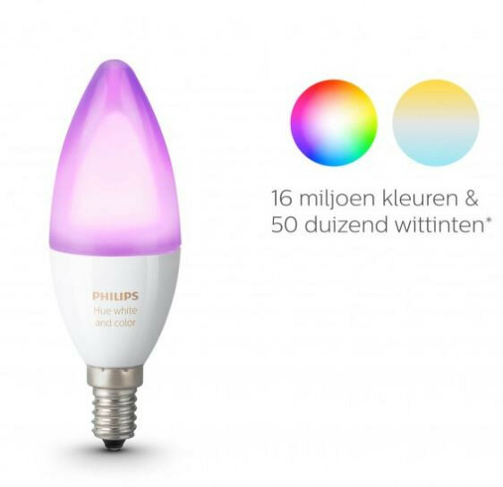 Philips HUE wit en kleur lamp E14