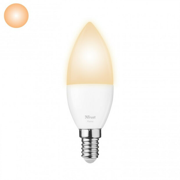 ZLED-EC2206 Dimbare E14 LED Lamp - Flame Wit