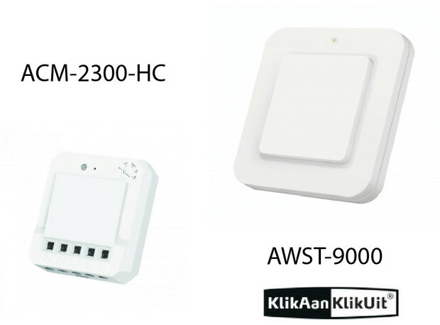 Klikaanklikuit Schakel inbouwset - AWST-9000 + ACM-2300-HC