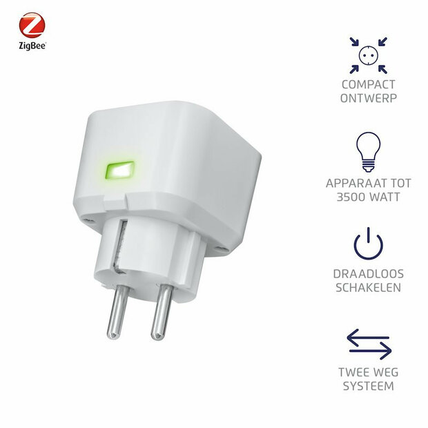 KlikAanKlikUit Zigbee Stekker schakelaar - ZCC-3500