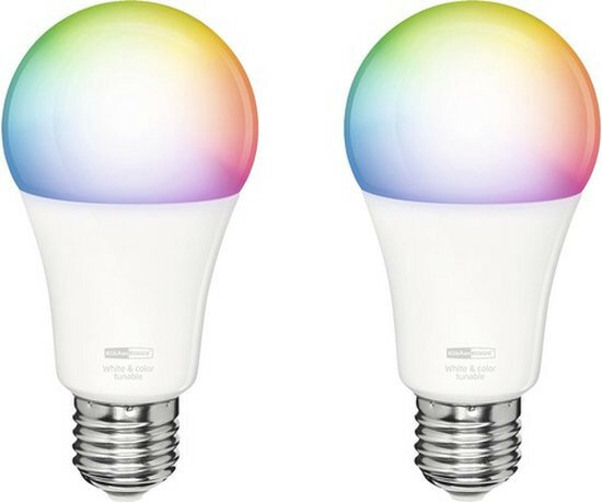 DUOPACK: 2 x ZLED-RGB9 Dimbare E27 LED Lamp - Kleur