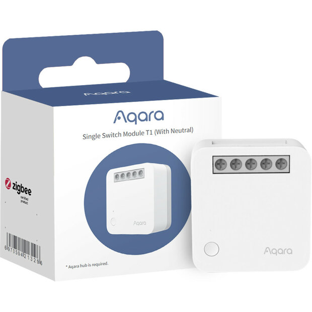 Aqara Zigbee Inbouw Schakelaar T1 (3-draads)