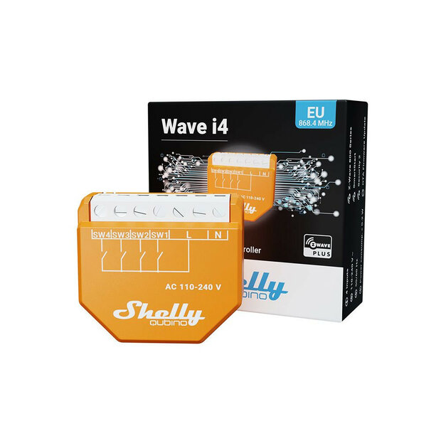 Shelly Qubino Wave i4 - module 4 digitale inputs