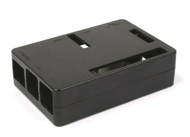 Raspberry PI (3 B, 2 B, b+) behuizing zwart