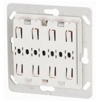 XCOMFORT Pulsdrukker universeel 55 mm systeem 4-voudig met ledsignalering