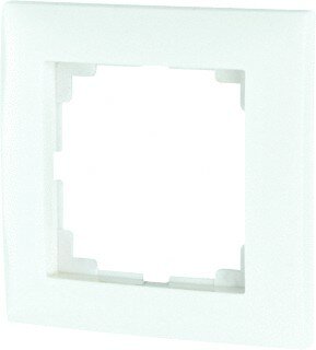 XCOMFORT Afdekraam 1 VOUDIG WIT glanzend