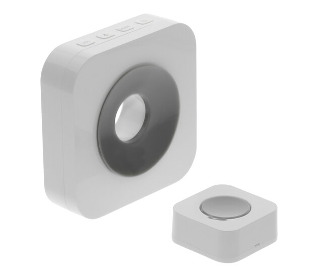 K&ouml;nig draadloze deurbel set - Knop + ontvanger