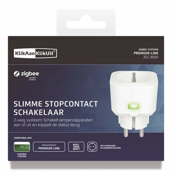 KlikAanKlikUit Zigbee Stekker schakelaar - ZCC-3500