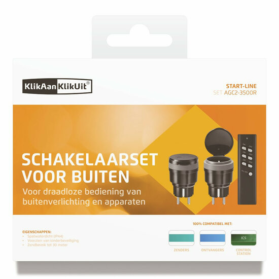 klikaanklikuit Schakelaar set voor buiten - AGC2-3500R