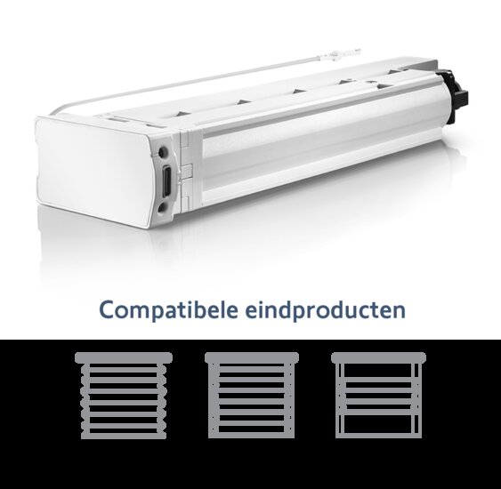 Somfy Motor voor horizontale pliss&eacute;s | CORD LIFT 45 WF RTS LI-ION