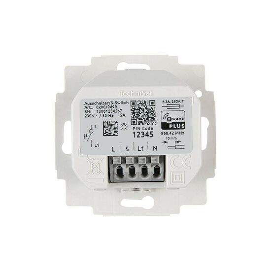 Technisat - Aan/uit schakelaar - inbouw - zwave