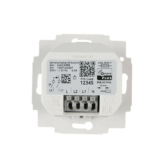 Technisat - 2-voudige schakelaar - inbouw - zwave