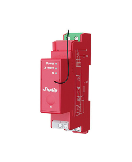 Shelly Qubino Wave 1PM - DIN rail z-wave schakelaar