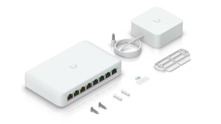 Unifi - 8 poort switch inclusief 4 x PoE+