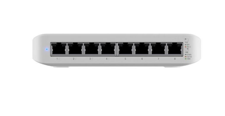 Unifi - 8 poort switch inclusief 4 x PoE+