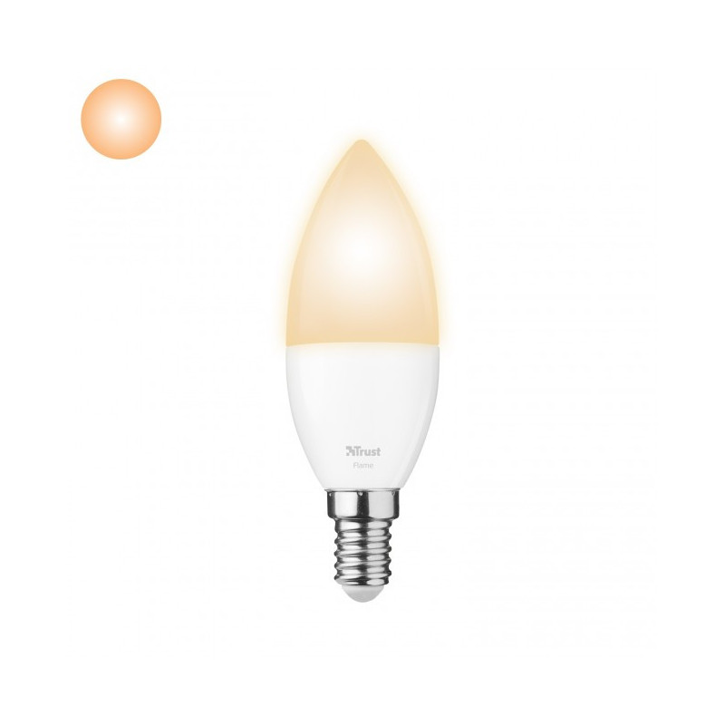 zled ec2206 dimbare e14 led lamp flame wit