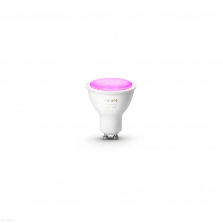 boete Relatie voordat Philips HUE wit en kleur lamp, single bulb GU10
