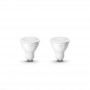 Philips HUE wit en kleur lamp, 2x single bulb GU10