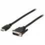 High Speed HDMI Kabel HDMI-Connector - DVI-D 24+1-Pins Male 3.00 m Zwart